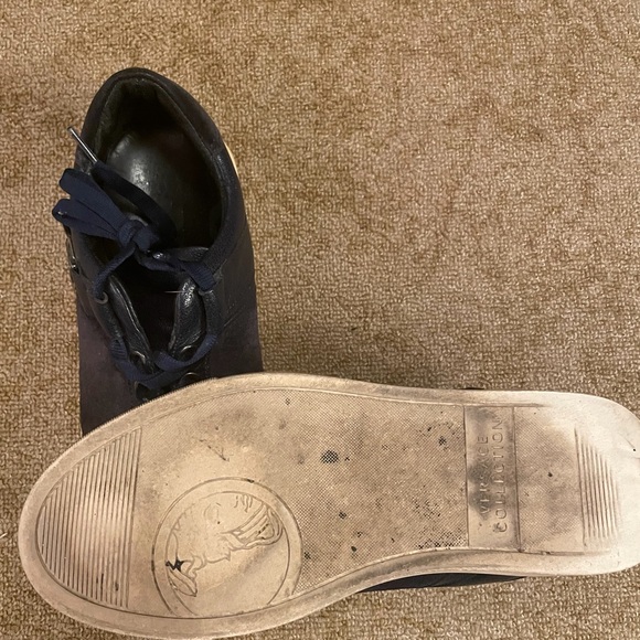 Versace Collection Sneakers Shoe Size 39/7.5 US Leather Trainer Medusa Designer - Picture 3 of 7